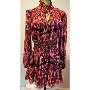 House of Harlow Dress 1960 Revolve Long Sleeve Mini Ruffled Bohemian Sz 2